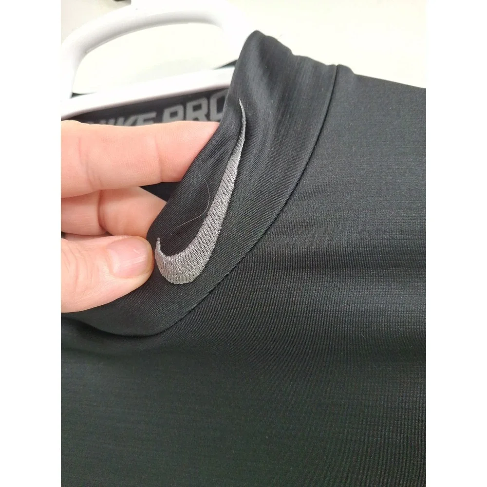 Nike Pro Hyperwarm Fitted Large Black Compression Shirt